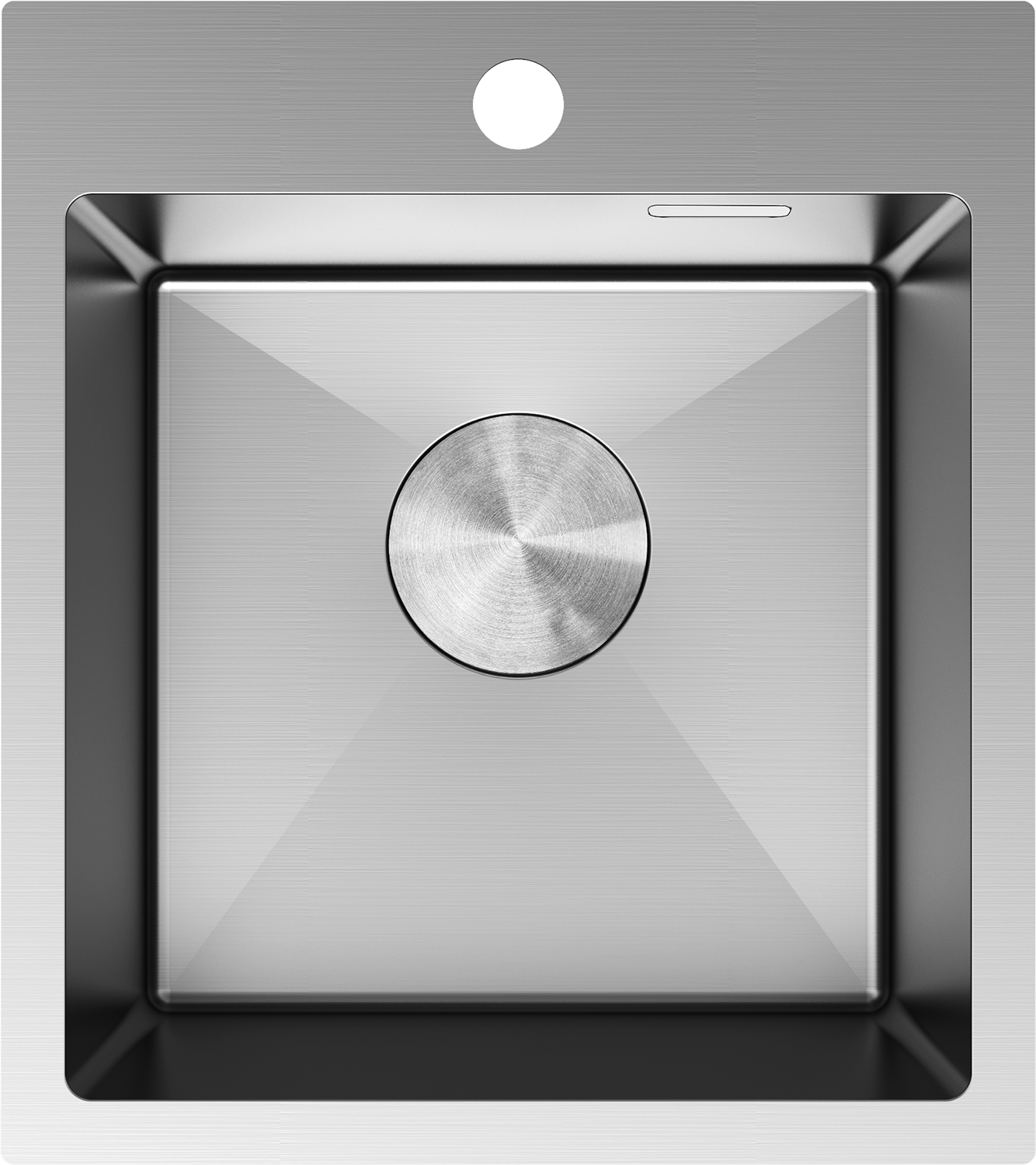 Mexen Solix acél mosogató 1-medencés 400 x 450 mm, inox - 6401401000-01